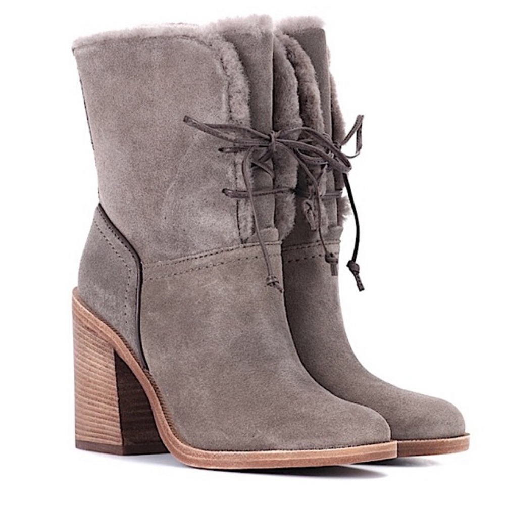 UGG Gray Winter Boots, Sz 9